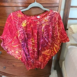 Women's Hawaiian Print Top
